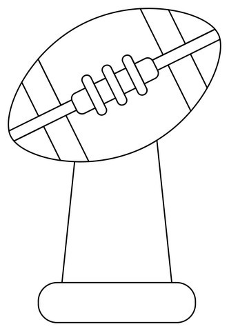 Super Bowl Coloring Page